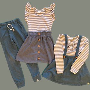 "Blue" Girls Bundle (4T) - Lulu & Roo / Little Road Co.